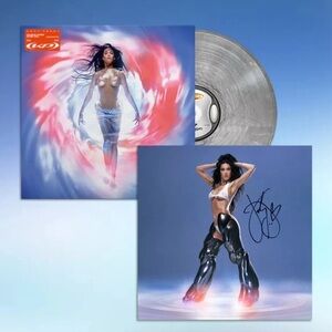 Katy Perry Silver 143 Album AUTOGRAPHED Vinyl 12” Signed with Heart ~Sealed NEW
